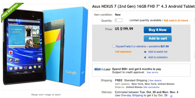 Nexus 7 eBay