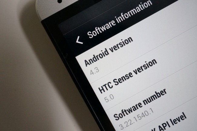 htc one 4.3 update