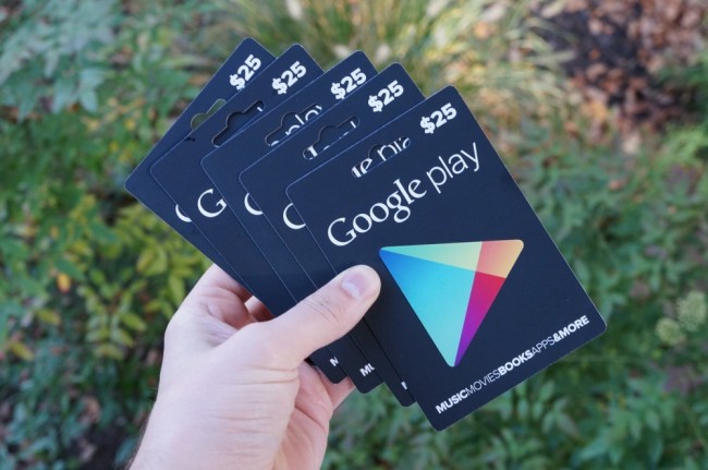 google play gift cards