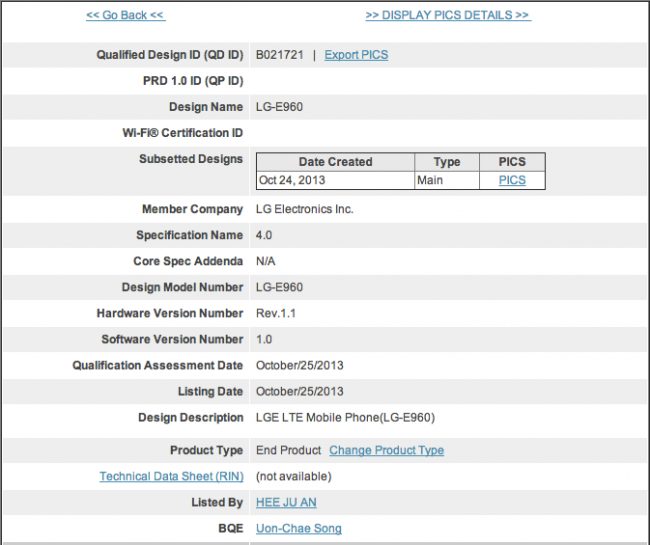 nexus 4 lte bluetooth