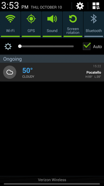 galaxy note 3 wifi toggle