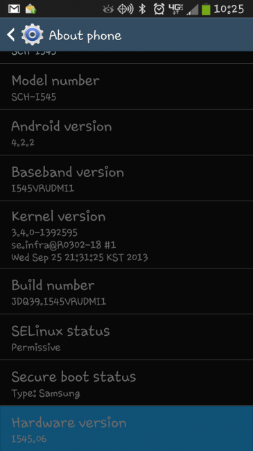 galaxy s4 update verizon