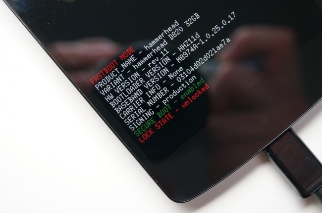 nexus 5 bootloader unlock