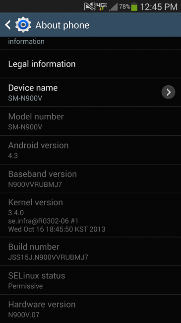 galaxy note 3 update