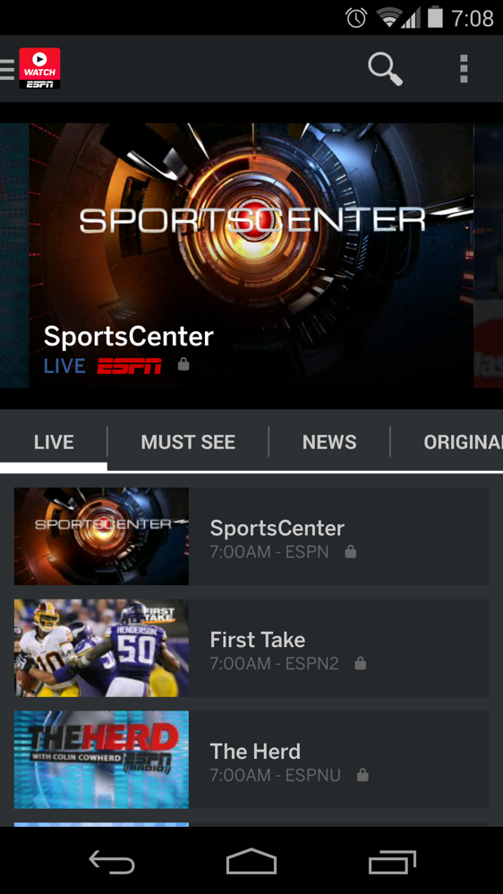 WatchESPN App Receives UI Makeover – Adds Monday Night Football to