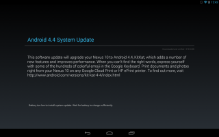 Download: Android 4.4 (KRT16S) Official Update for Nexus 10