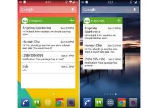Unofficial Hangouts Widget Lands in Google Play