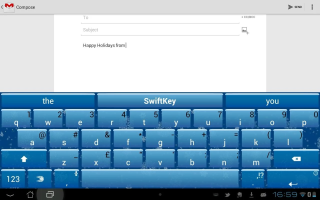 Swiftkey Gets Festive, Introduces Holiday “Ice” Theme With Falling Snowflakes During Flow