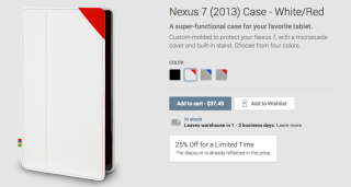 Google Play Hosting 25% Off Deal on Select Nexus 5 and Nexus 7 Accessories