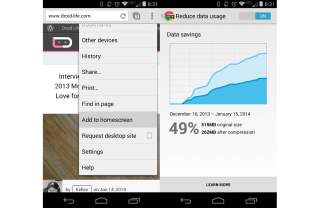 Chrome for Android Gains Long-time Beta Features “Add to Homescreen” and Bandwidth Management