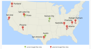 Google Exploring Nine New Potential Markets for Google Fiber