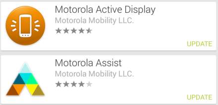 Motorola’s Active Display and Assist See Minor Updates