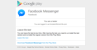 Facebook Announces Messenger Beta Testing Program, Go Sign Yourself Up
