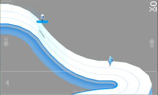 Cubed Snowboarding is a Retro Downhill Game, Flip From Cliffs and Crash Into Snowmen to Beat Your Friends