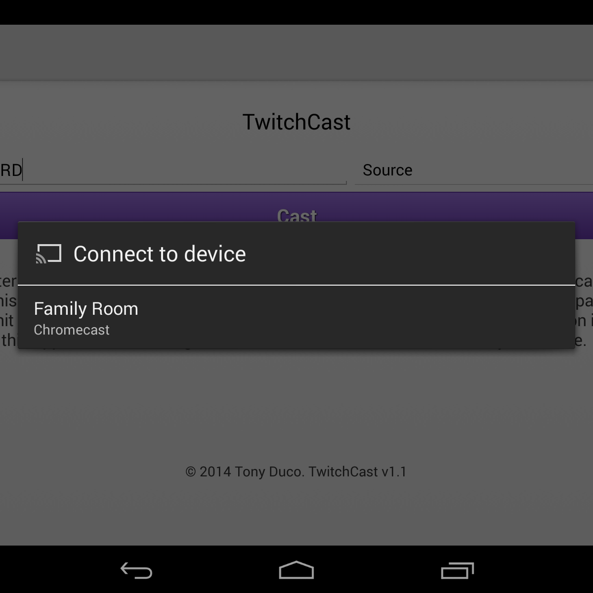 TwitchCast Lets Users Twitch.tv to Chromecast