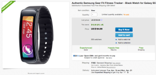 Deal: Grab Samsung’s Gear Fit on eBay for Just $184.99