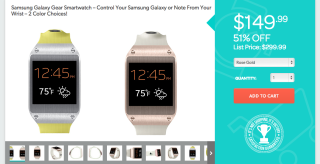 Deal: Samsung Galaxy Gear Smartwatch on Sale for $149.99