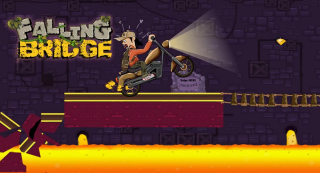 Falling Bridge is a Great Racing Game, Cross the Dangerous Bridge to Win it