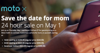 Motorola Thursday Sale:  Moto X Starting at $299