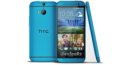 Press Render of HTC One (M8) in Blue Leaked