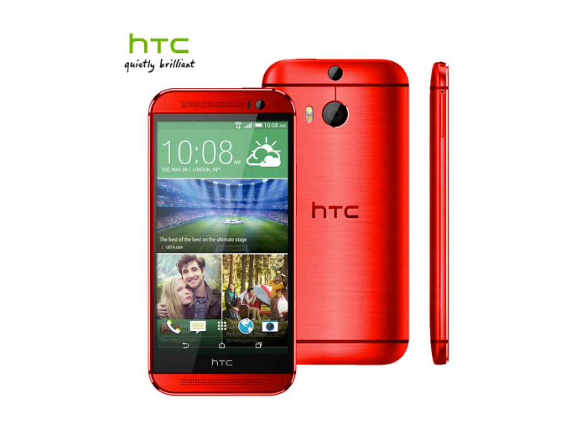 Red HTC (M8) Official in Blue in UK