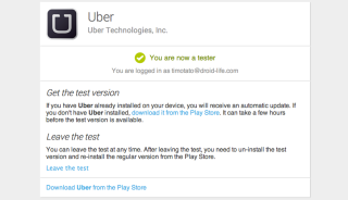 Uber Opens Up Android Beta Program, Try Features Ahead of Everyone Else