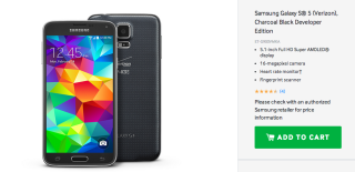 Galaxy S5 Developer Edition on Verizon Now Available for $599