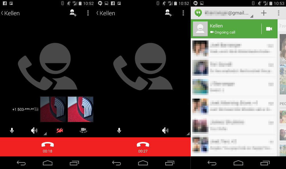 Hangouts Voice Calls Via Mobile on Android Sort of Works Already