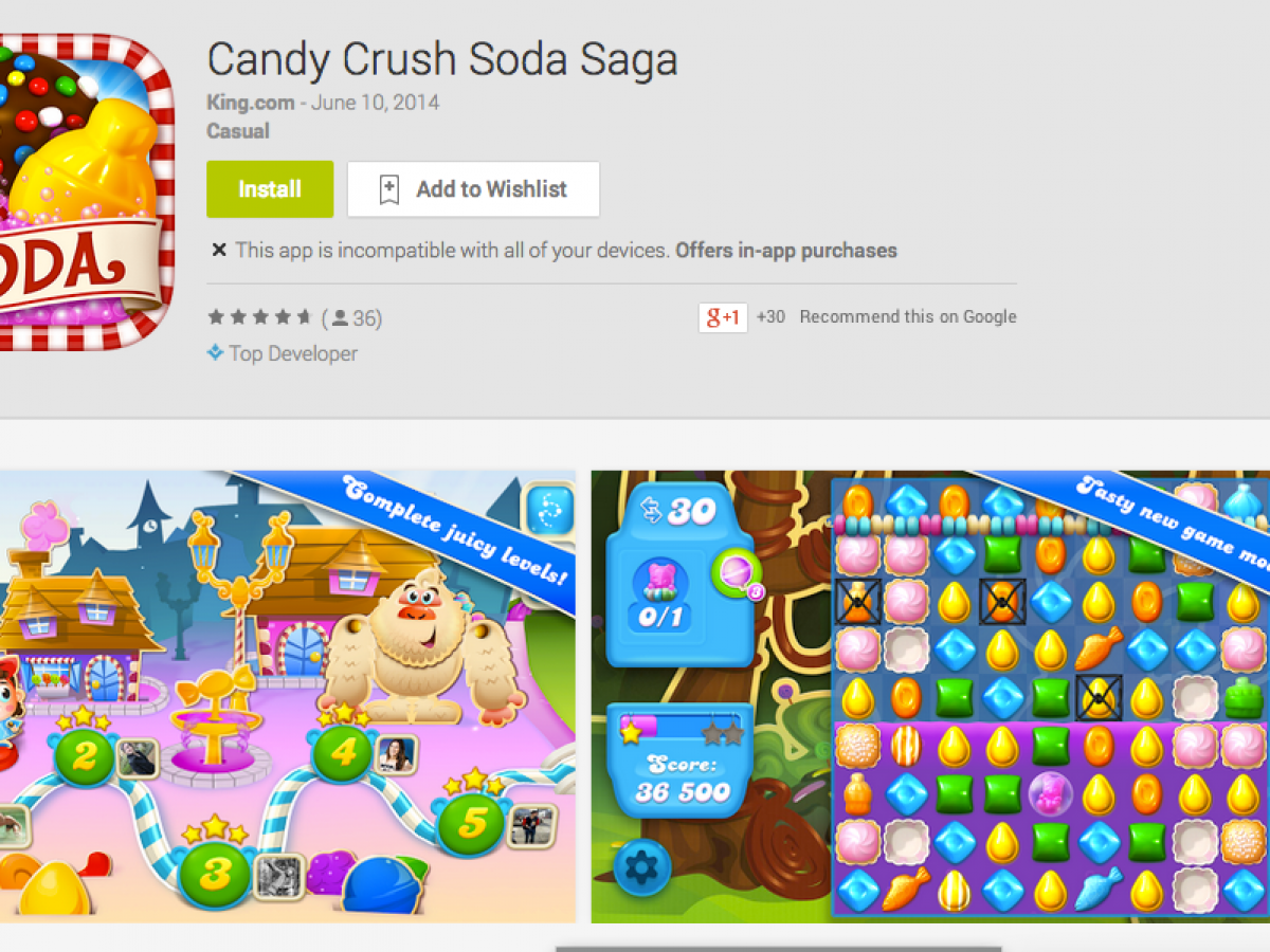 Candy Crusher, Apps