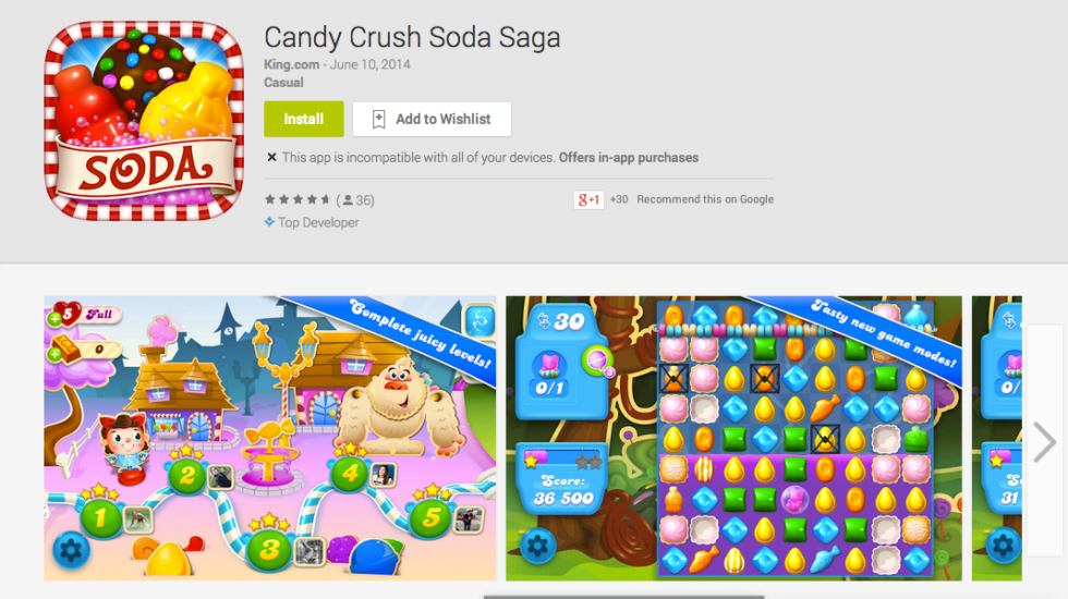 Candy Crush Saga (for Android) Review