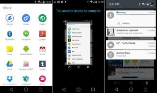 Android L Features:   Android Beam Now a Part of Share Menu