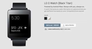 G Watch and Gear Live Now Available for Pre-order on Google Play