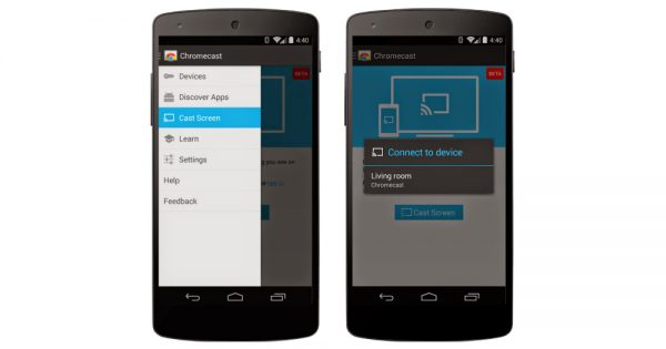 Chromecast App Update Brings Android Screen Mirroring to Your TV