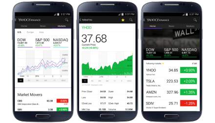 Yahoo Updates Finance App With Enhanced UI, Brings Push Alerts