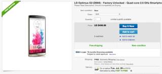 Deal:  Unlocked LG G3 in White, Gold, or Black for $499 on eBay Daily Deals