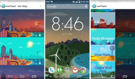 nowPaper Features Google Now-inspired Artwork, Perfect for Any Home Screen