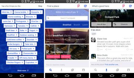 Foursquare Receives Makeover, Will Recommend Food Joints While You’re on The Go