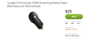 Deal: Groupon Selling Manufacturer Refurbished Chromecast Dongles for $25