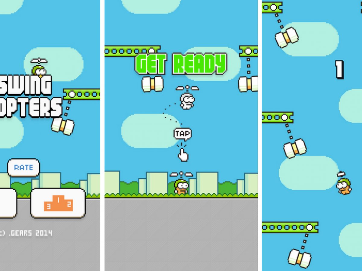 Flappy Bird Sequel Called Swing Copters