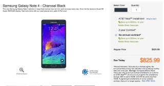 Galaxy Note 4 Full Retail Pricing is Out of Control at AT&T