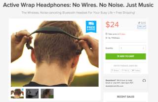 Deal: Active Wrap Bluetooth Headphones for $24, Free Shipping