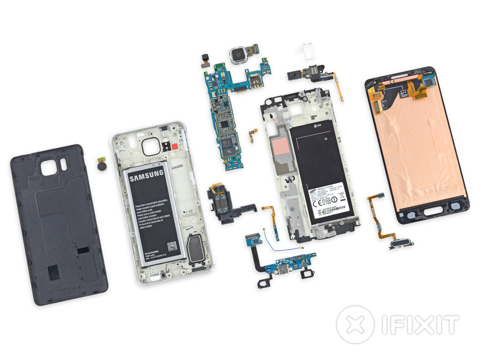 Samsung Galaxy Alpha Torn Down by iFixit, Contains