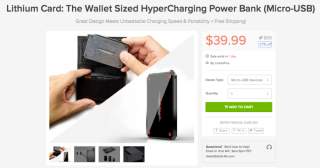 Deal: Only a Few Hours Left to Grab $39 LithiumCard Power Bank