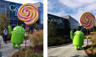 Lollipop Lawn Statue Unveiled at Googleplex
