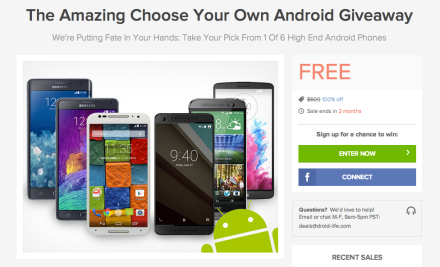 DL Deals Giveaway:  Pick Your Android Phone of Choice, Now Includes the Nexus 6