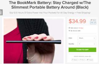 Deal:  Slim BookMark Battery Pack is Just $34.99