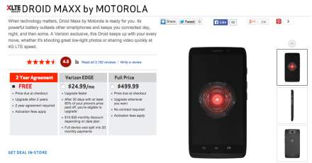 DROID MAXX Drops to “Free” at Verizon, Bring on the DROID Turbo