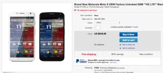 Deal:  Unlocked GSM Moto X (1st Gen) for $249 Through eBay, Galaxy S4 Active for $299