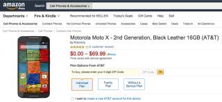 New Moto X in Leather Drops to $0 at Amazon, $1 for Black Resin