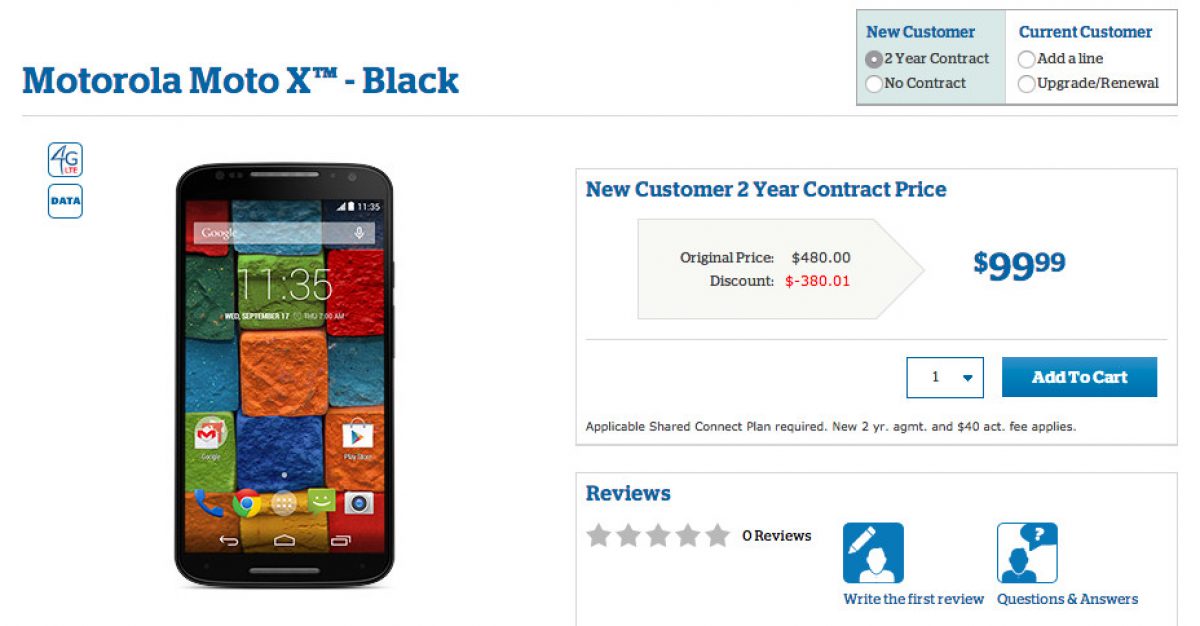 New Moto X Now Available From US Cellular for 99